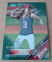 Nina Agdal [Green Refractor] Baseball Cards 2016 Topps Chrome First Pitch Prices