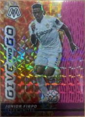 Junior Firpo [Orange Fluorescent Mosaic] Soccer Cards 2021 Panini Mosaic Premier League Give and Go Prices