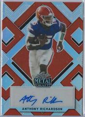 Anthony Richardson [Red Prismatic] #BA-AR1 Football Cards 2022 Leaf Metal Draft Autographs Prices