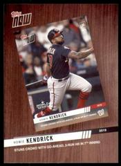 HOWIE KENDRICK #BTN-2 Baseball Cards 2020 Topps Best of Now Prices