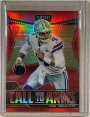 Dak Prescott [Red] Football Cards 2021 Panini Playoff Call to Arms Prices
