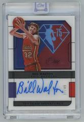 Bill Walton [Blue] Basketball Cards 2021 Panini One and One 75th Team Signatures Prices