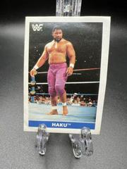 Haku #125 Wrestling Cards 1991 WWF Superstars Stickers Prices