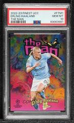 Erling Haaland #FTM-1 Soccer Cards 2022 Topps Finest UEFA Club Competitions The Man Prices