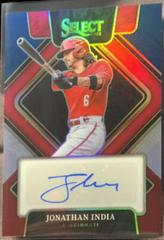 Jonathan India [Tri Color] Baseball Cards 2022 Panini Select Signatures Prices