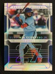 Vladimir Guerrero Jr. Baseball Cards 2022 Panini National Treasures Jersey Numbers Prices
