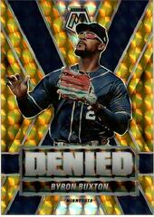 Byron Buxton [Gold] Baseball Cards 2022 Panini Mosaic Denied Prices