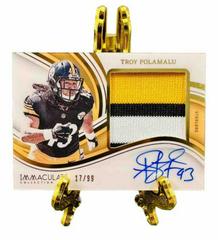 Troy Polamalu #16 Football Cards 2023 Panini Immaculate Premium Patch Autograph Prices