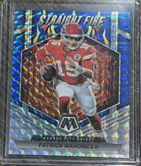 Patrick Mahomes II [Blue] #SF-PM Football Cards 2023 Panini Mosaic Straight Fire Prices