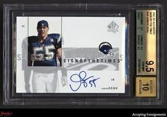 Junior Seau #JS Football Cards 2001 SP Authentic Sign of the Times Prices