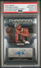 Stephen Curry #CHS-SCU Basketball Cards 2022 Panini Prizm Champion Signatures Prices