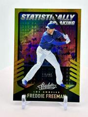 Freddie Freeman [Spectrum Gold] #SS-8 Baseball Cards 2022 Panini Absolute Statistically Speaking Prices