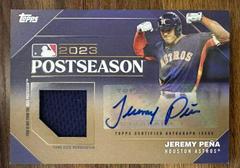 Jeremy Pena [Gold] Baseball Cards 2024 Topps Postseason Performance Autograph Relic Prices