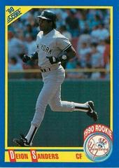 Deion Sanders #586 Baseball Cards 1990 Score Prices