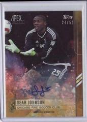 Sean Johnson [Gold Autograph] Soccer Cards 2015 Topps Apex MLS Prices