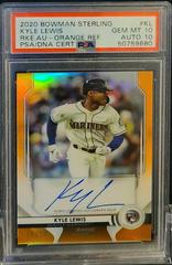 Kyle Lewis [Orange Refractor] Baseball Cards 2020 Bowman Sterling Rookie Autographs Prices