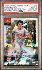 Caden Clark [Autograph] Soccer Cards 2021 Topps Chrome MLS Sapphire Prices