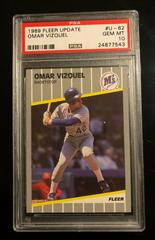 Omar Vizquel #U-62 Baseball Cards 1989 Fleer Update Prices