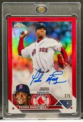 Pedro Martinez [Red] #CLA-PM Baseball Cards 2023 Topps Chrome Legends Autograph Refractors Prices