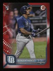 Wander Franco [Red] #12 Baseball Cards 2022 Bowman Prices
