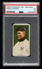 Arlie Latham Baseball Cards 1909 T206 Sweet Caporal 350-460 Factory 42 Overprint Prices