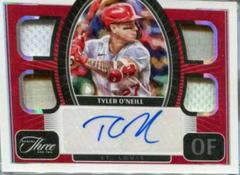 Tyler O'Neill [Silver] #QJA-TO Baseball Cards 2022 Panini Three and Two Quad Jersey Autographs Prices
