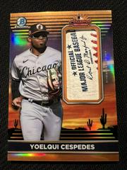 Yoelqui Cespedes [Orange] Baseball Cards 2022 Bowman Chrome AFL Relics Prices