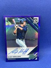Alex Kirilloff [Purple] #AK Baseball Cards 2019 Panini Donruss Optic Rated Prospects Signatures Prices