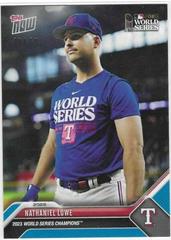 Nathaniel Lowe [Blue] Baseball Cards 2023 Topps Now World Series Champions Prices