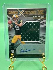 Christian Watson #RXE-CW Football Cards 2022 Panini XR Rookie Xcellence Autograph Swatches Prices