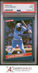 Lloyd Moseby #72 Baseball Cards 1986 Leaf Prices