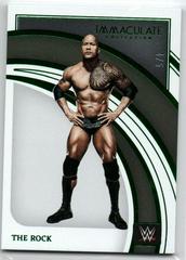 The Rock [Green] #49 Wrestling Cards 2022 Panini Immaculate WWE Prices