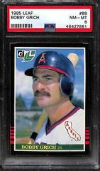 Bobby Grich #88 Baseball Cards 1985 Leaf Prices