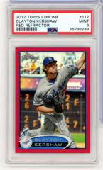 Clayton Kershaw [Red Refractor] #112 Baseball Cards 2012 Topps Chrome Prices