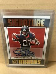 D'Onta Foreman Football Cards 2018 Donruss Signature Marks Prices