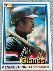 Rennie Stennett [Breaking His Leg] #72 Baseball Cards 1981 Donruss Prices