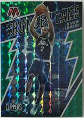 Kawhi Leonard [Green] Basketball Cards 2021 Panini Mosaic Thunder Lane Prices