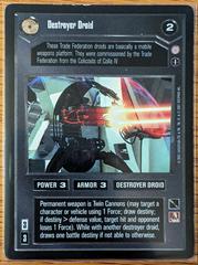 Destroyer Droid [Limited] Star Wars CCG Coruscant Prices