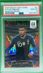 Kylian Mbappe [Maroon Prizm] Soccer Cards 2020 Panini Select UEFA Euro Prices