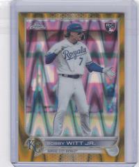 Bobby Witt Jr. [Sonic Gold RayWave] #221 Baseball Cards 2022 Topps Chrome Prices