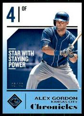 Alex Gordon [Blue] #49 Baseball Cards 2018 Panini Chronicles Prices