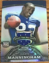 Mario Manningham [Jersey Refractor] Football Cards 2008 Bowman Sterling Prices