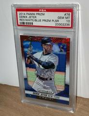 Derek Jeter [Red Prizm] #76 Baseball Cards 2014 Panini Prizm Prices