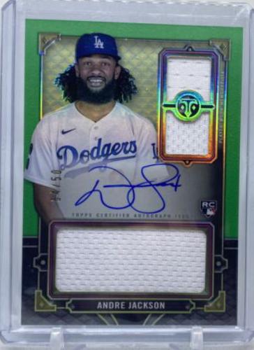 Andre Jackson [Emerald] #RA-AJ Baseball Cards 2022 Topps Triple Threads Rookie Autographs