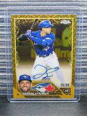 George Springer Baseball Cards 2023 Topps Gilded Collection Chrome Gold Etch Autographs Prices