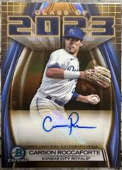 Carson Roccaforte [Gold] #23A-CR Baseball Cards 2023 Bowman Draft Class of Autographs Prices