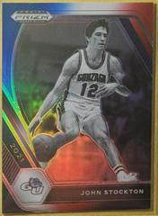 John Stockton [Red White Blue Prizm] #87 Basketball Cards 2021 Panini Prizm Draft Picks Prices
