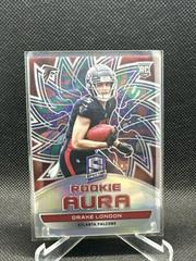 Drake London [Psychedelic] #AUR-DLO Football Cards 2022 Panini Spectra Rookie Aura Prices