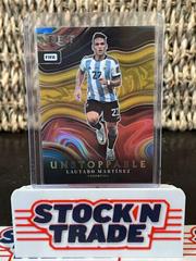 Lautaro Martinez [Gold] Soccer Cards 2022 Panini Select FIFA Unstoppable Prices