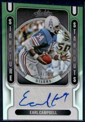 Earl Campbell [Green] Football Cards 2022 Panini Absolute Signature Standouts Prices